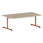TABLE BANDANA 140 X 80 CM FIXE T2 STRAT ÉRABLE PAPAYE 2011 - MOBIDECOR