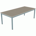 TABLE CARÉLIE MOB 180X80 T3 STR POLY. ÉRABLE G. BEIGE/LAGON - MOBIDECOR