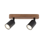 TK LIGHTING SPOT POUR PLAFOND SUBRIN, NOYER, À 2 LAMPES